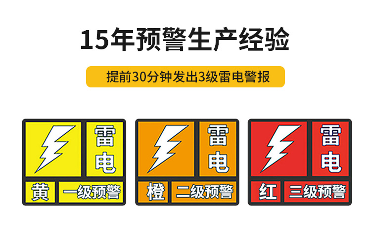 湖北雷電預(yù)警系統(tǒng)公司-易造15年預(yù)警生產(chǎn)經(jīng)驗(yàn) 提前30分鐘發(fā)出3級(jí)雷電警報(bào) 湖北雷電預(yù)警系統(tǒng)公司-易造15年預(yù)警生產(chǎn)經(jīng)驗(yàn) 提前30分鐘發(fā)出3級(jí)雷電警報(bào)